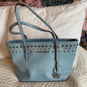 UEC Michael Kors Blue Jeweled & Studded bag